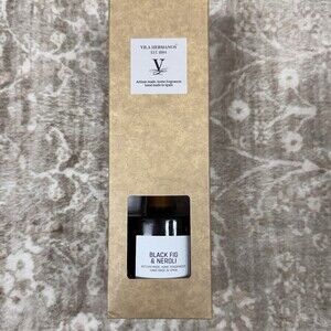 Vila Hermanos Fig & Amber REED DIFFUSER 3.38oz Blue Lasts 1.5 Months